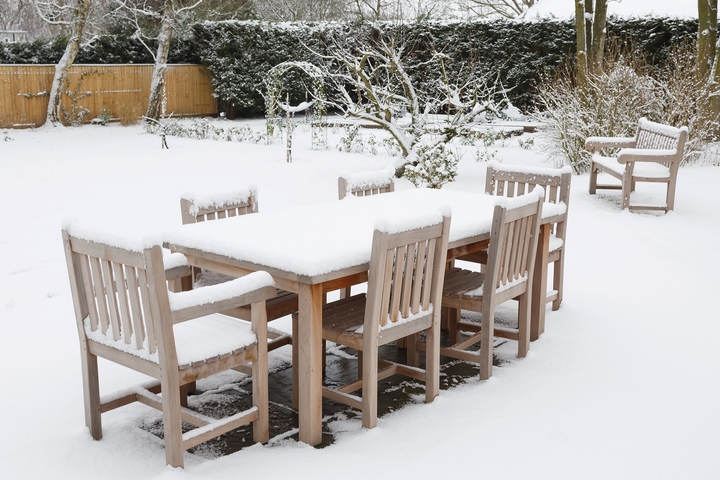 Storing wood furniture in winter