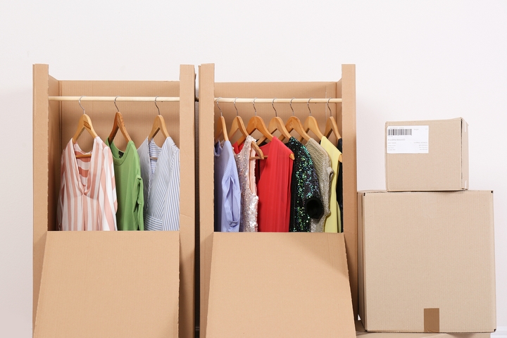 Use a wardrobe box for the clothes you don’t want to fold.