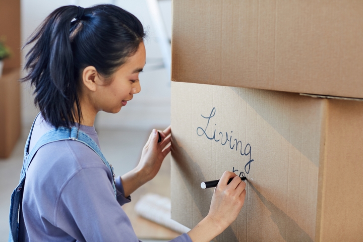 Label your moving boxes on all sides