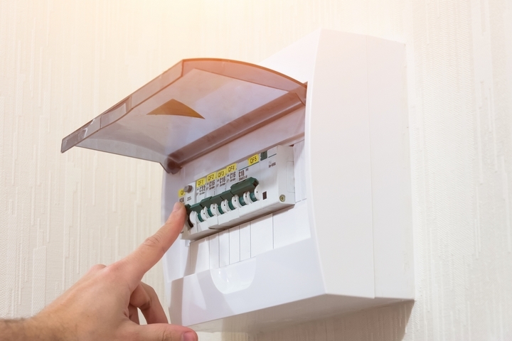 Locate the circuit breakers in your new home